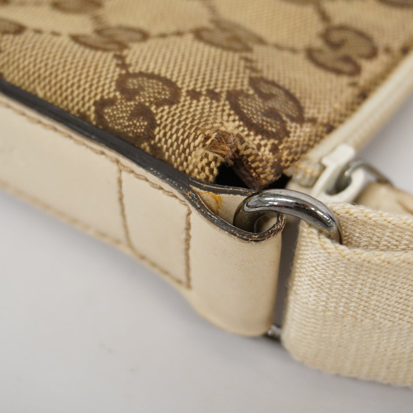 Gucci GG Canvas Shoulder Bag 145857 Women's Shoulder Bag Beige,Ivory