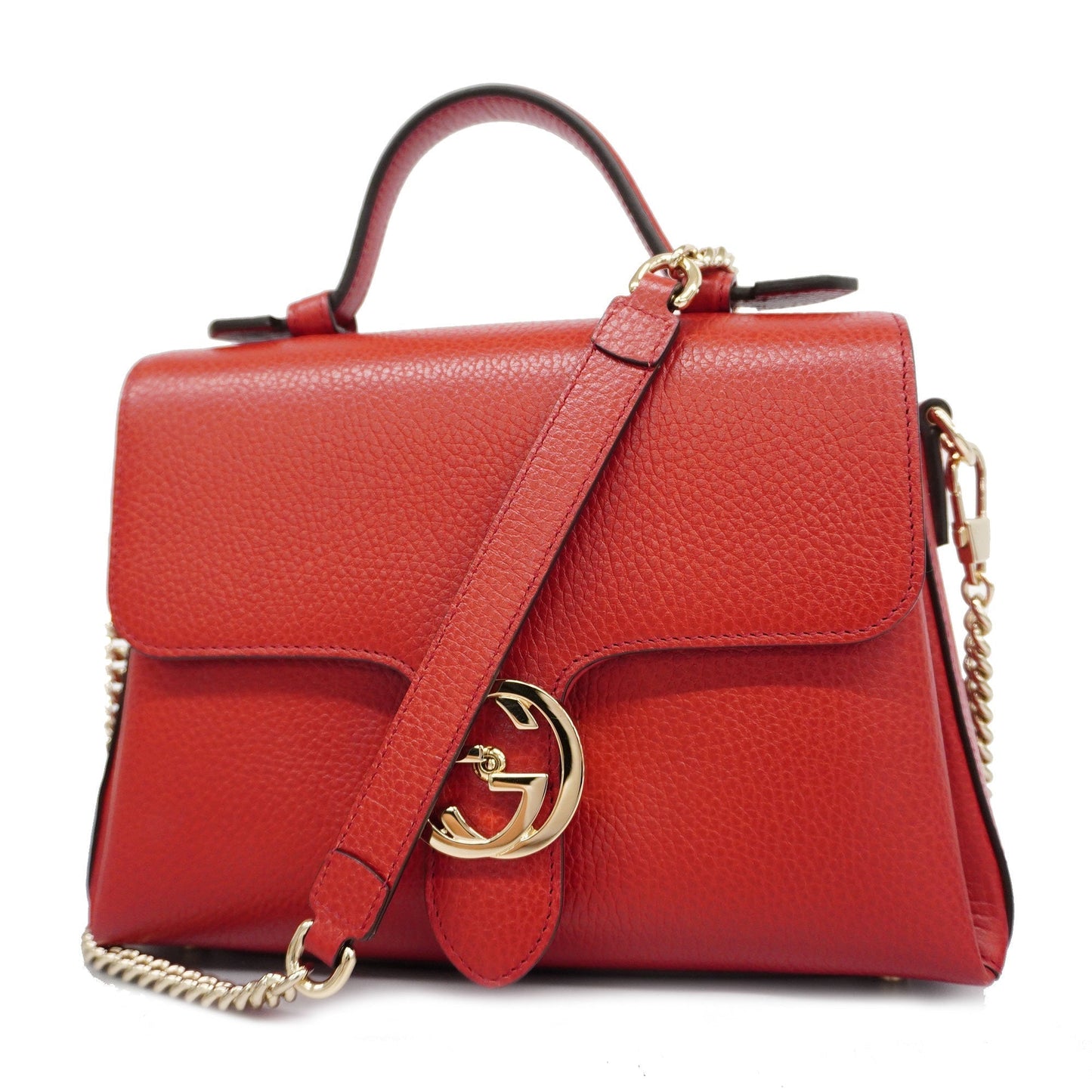 GUCCIAuth 2way Bag Interlocking G 2way Bag Interlocking G 510302 Women's Leathe