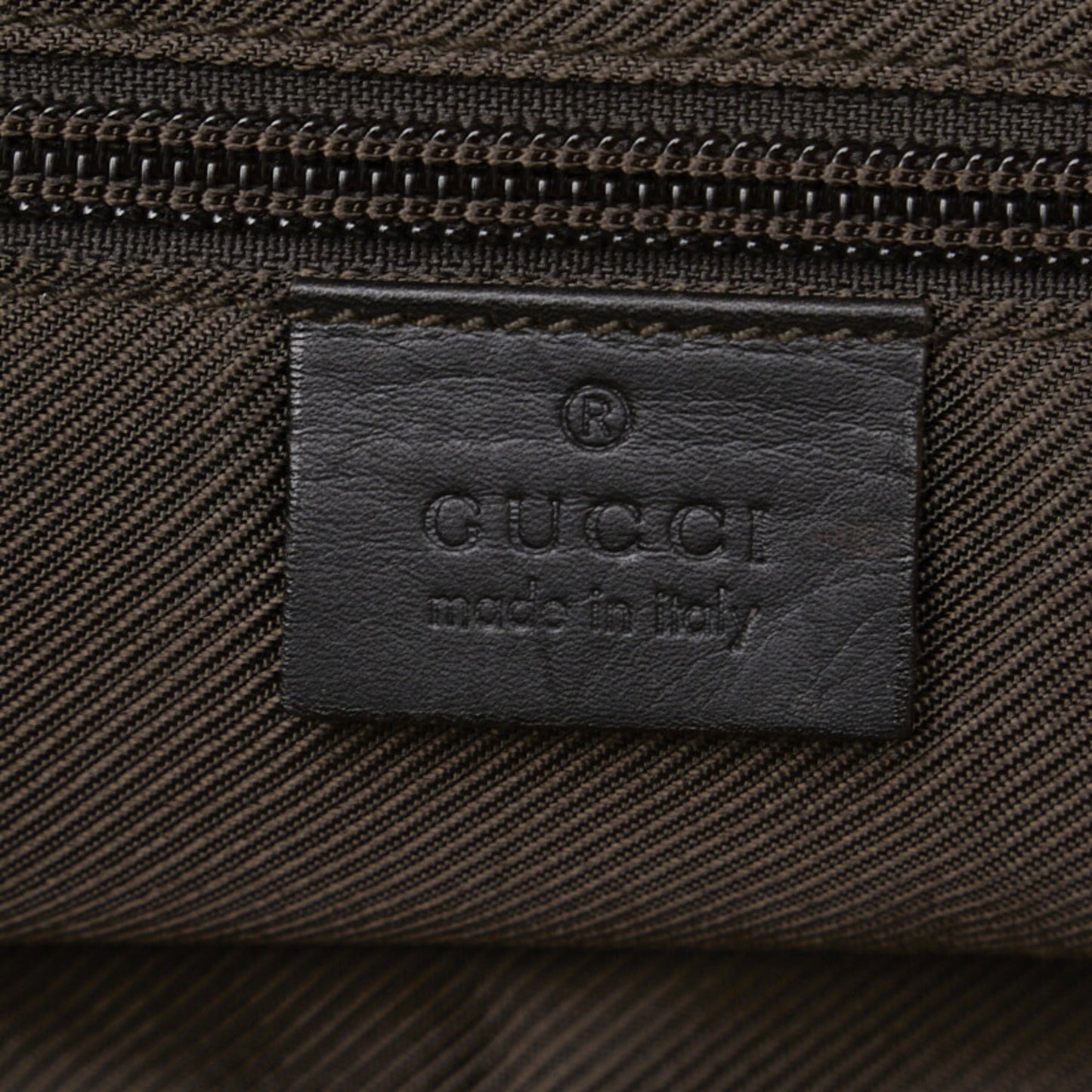 GUCCI tote bag 28892 brown black canvas leather ladies