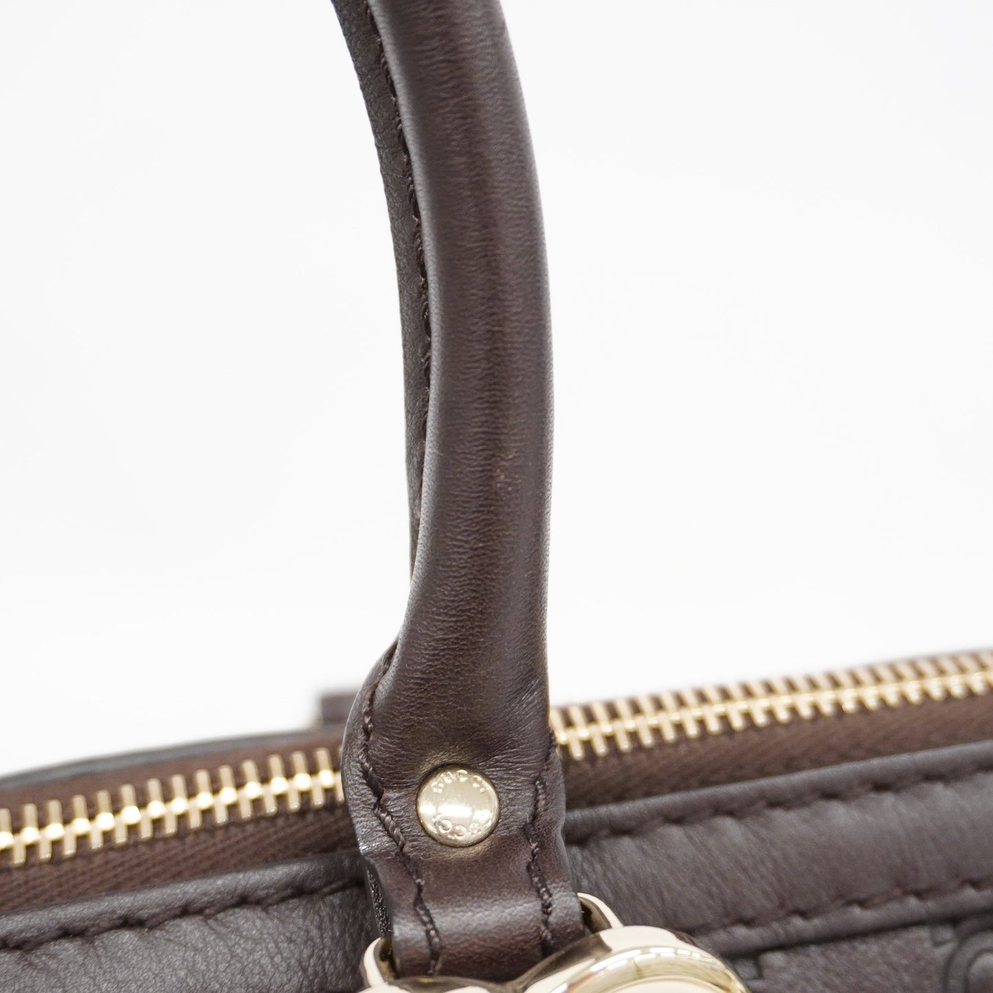 GUCCI ssima Lovely 257069 Women's Leather Tote Bag Brown