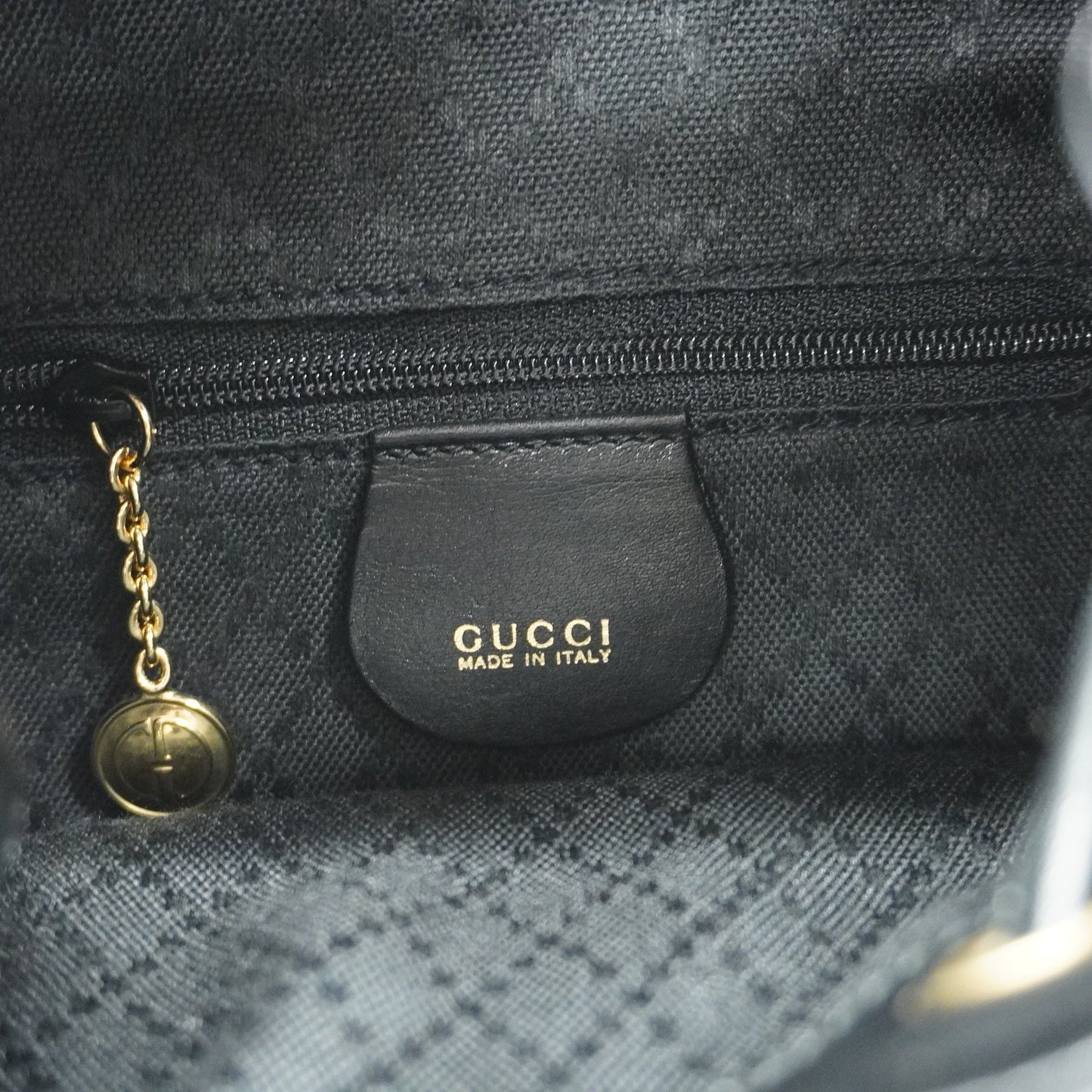 GUCCI Bamboo Rucksack 003 2058 0030 Women's Leather Backpack Black
