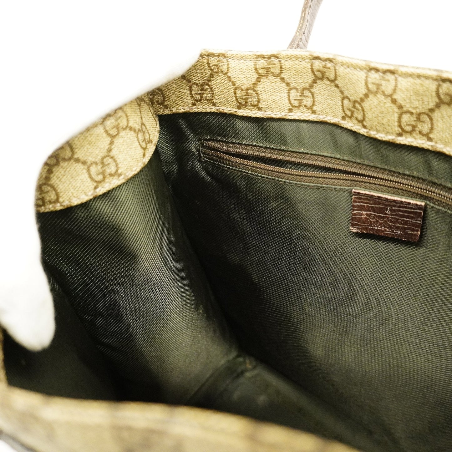 Gucci 91249 Women's GG Supreme Tote Bag Beige