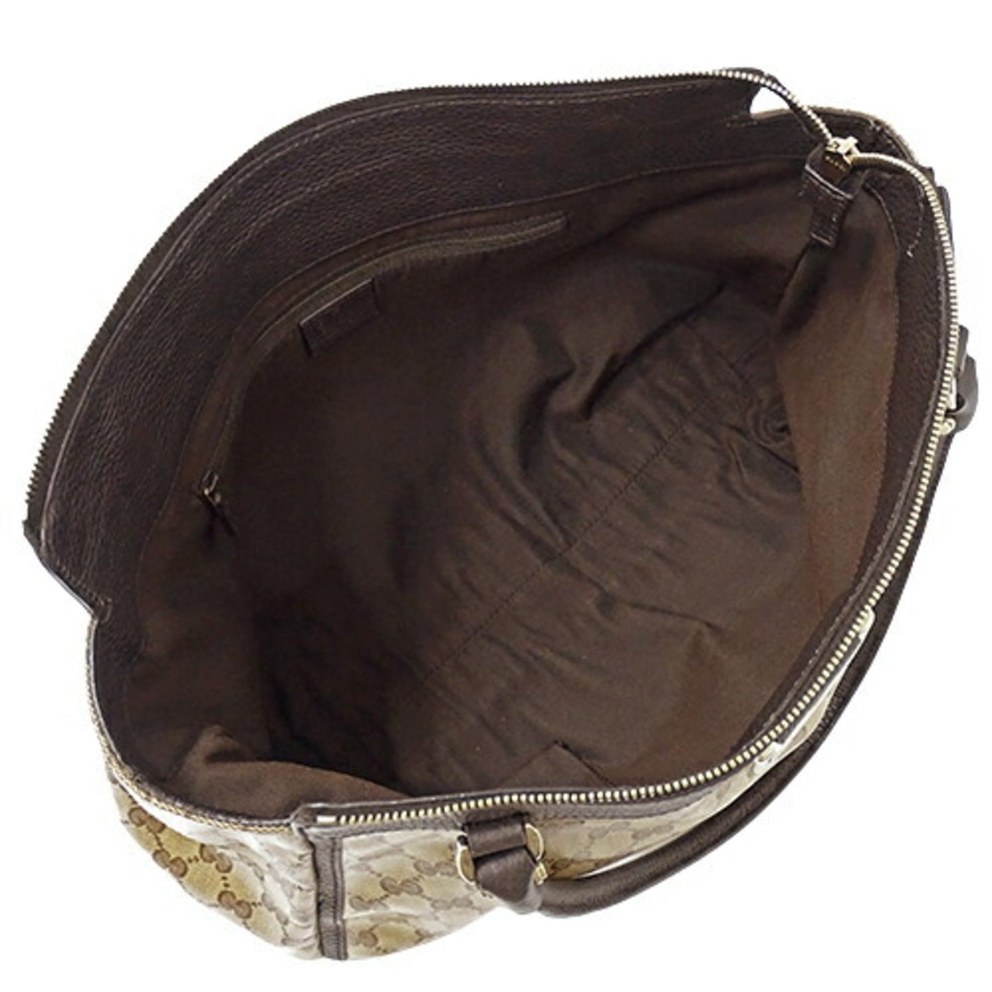 Gucci Bag Women's Tote Shoulder GG Crystal Abbey Brown Beige 327787