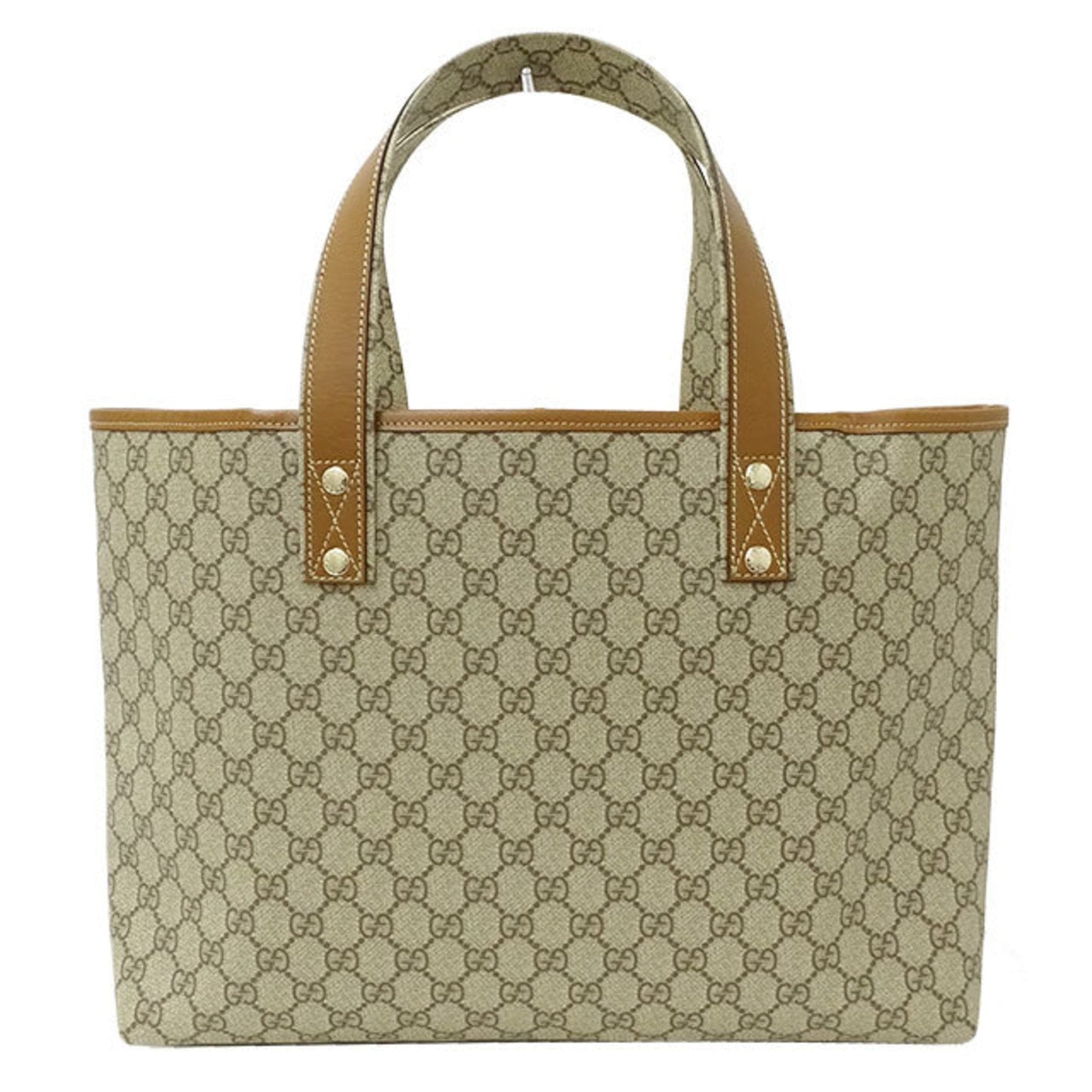 Gucci Bag Ladies Tote GG Plus Sherry Greige 211134