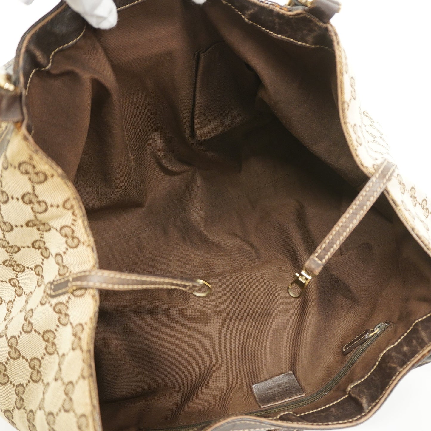 GUCCI GG Canvas Abby 189835 Women's Tote Bag Beige,Brown