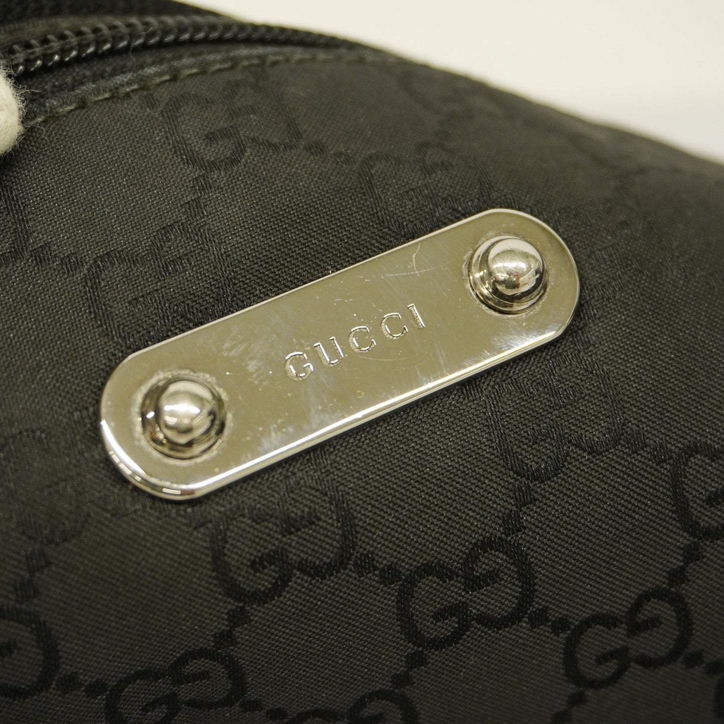 Gucci Shoulder Bag GG Nylon 190628 Women's Nylon,Leather Shoulder Bag Black