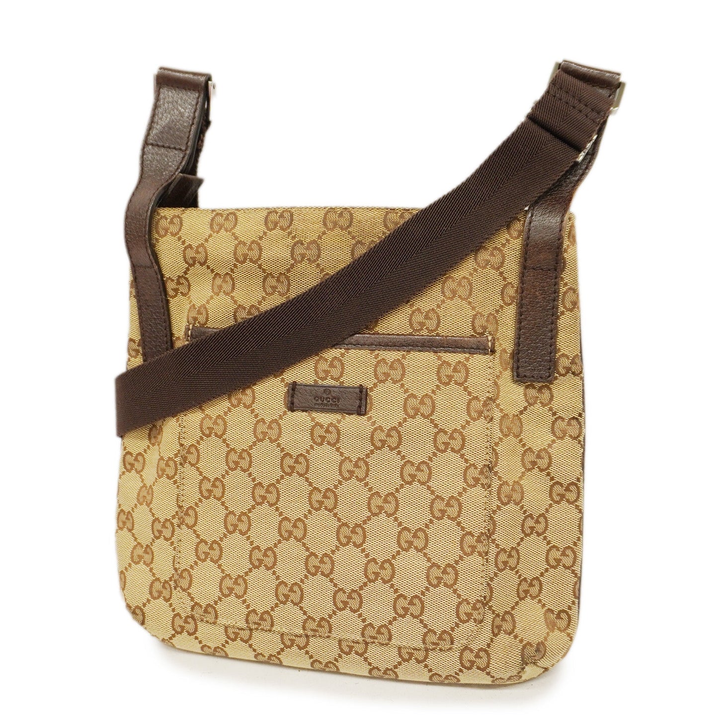 GUCCI GG Canvas Shoulder Bag 122793 Women's Shoulder Bag Beige,Brown