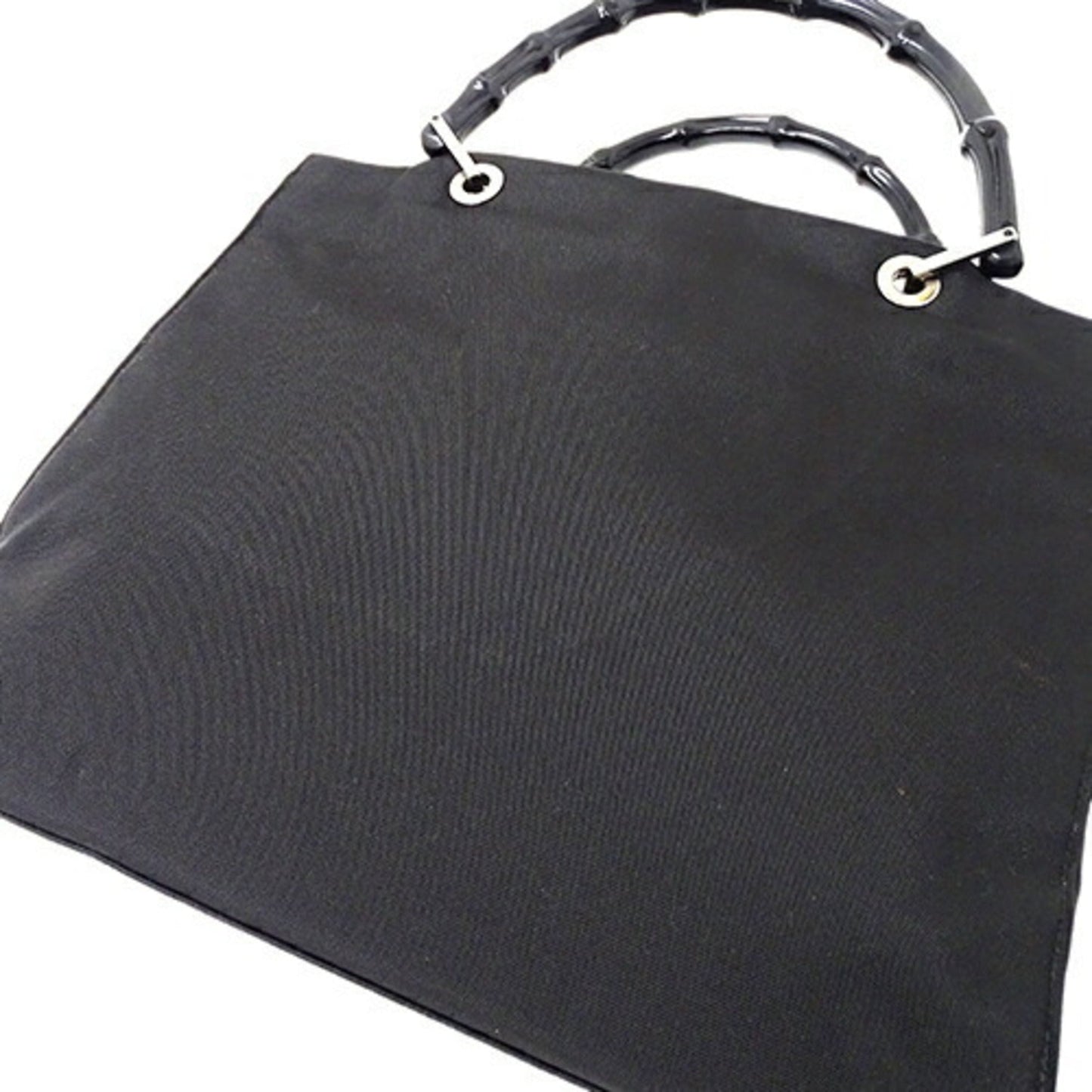 GUCCI Bag Ladies Bamboo Handbag Nylon Black 002 1010