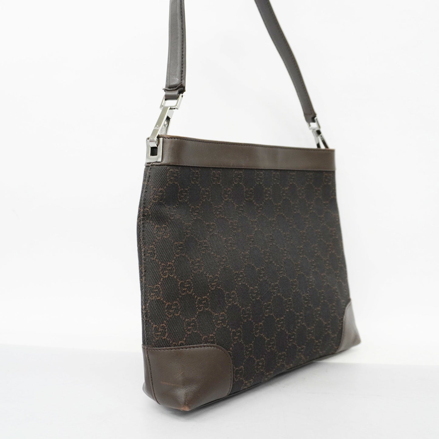 Gucci GG Canvas Shoulder Bag 143745 Women's Shoulder Bag Brown