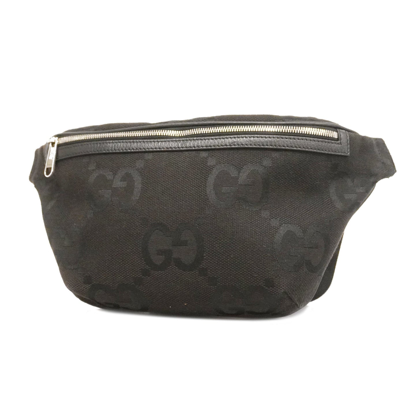GUCCIAuth Jumbo GG Jumbo GG 696031 Unisex Canvas Sling Bag Black