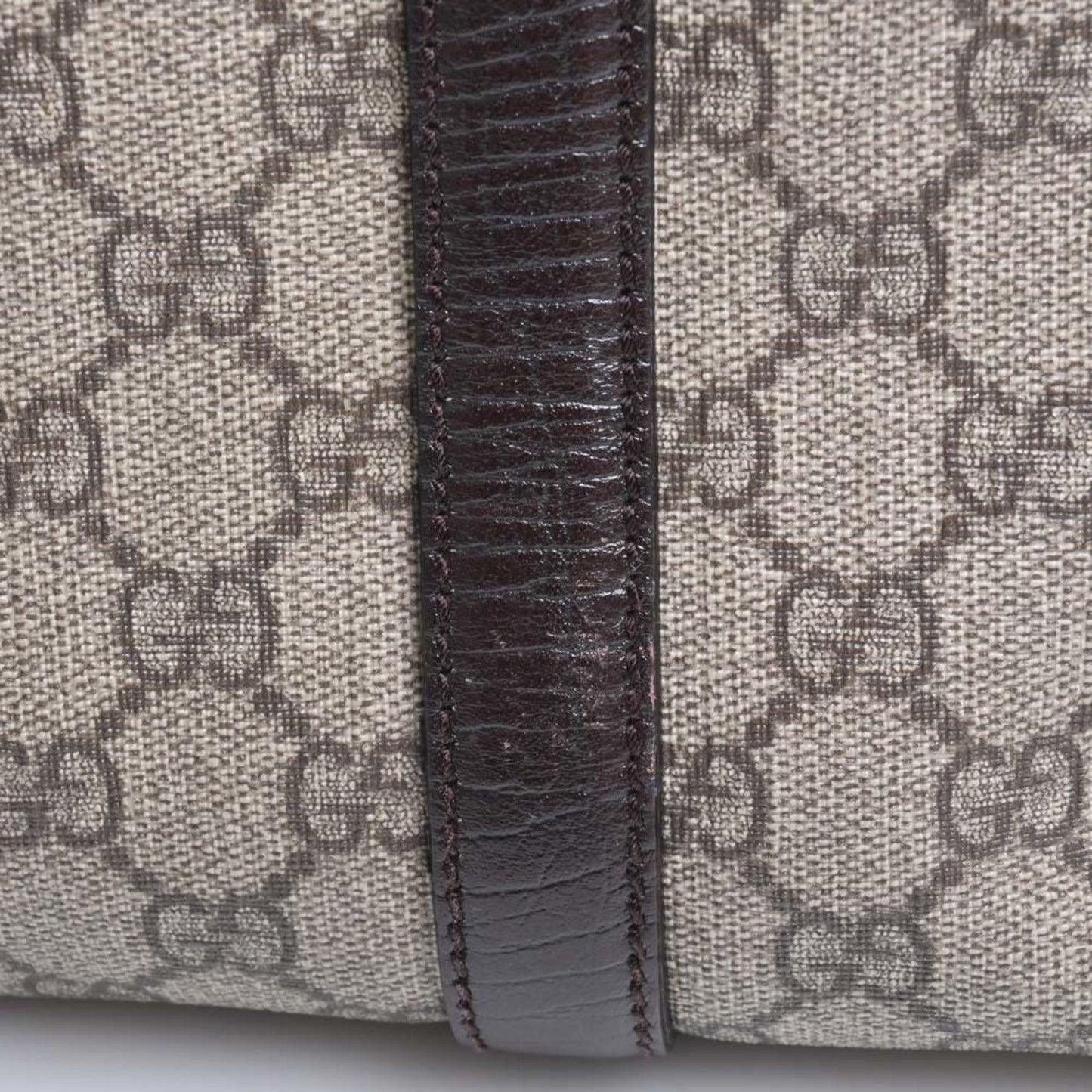 GUCCI GG Supreme Leather Tote Bag 114595 Beige/Brown Women's