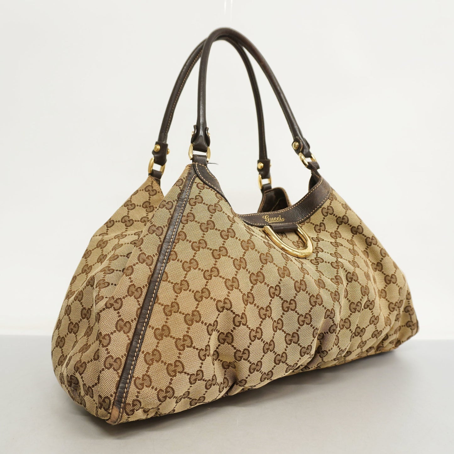 GUCCI GG Canvas Abby 189835 Women's Tote Bag Beige,Brown