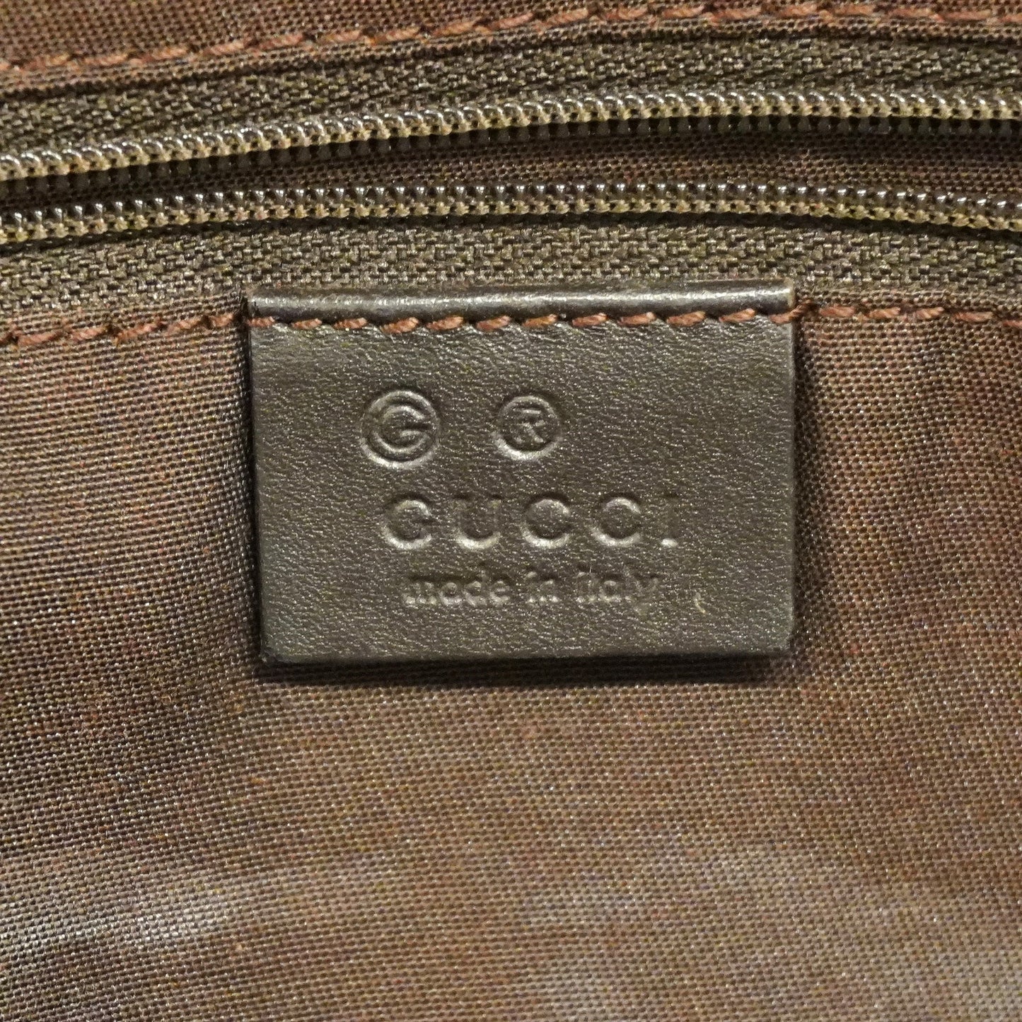GUCCIAuth GG Canvas 130736 Women's GG Canvas Tote Bag Brown
