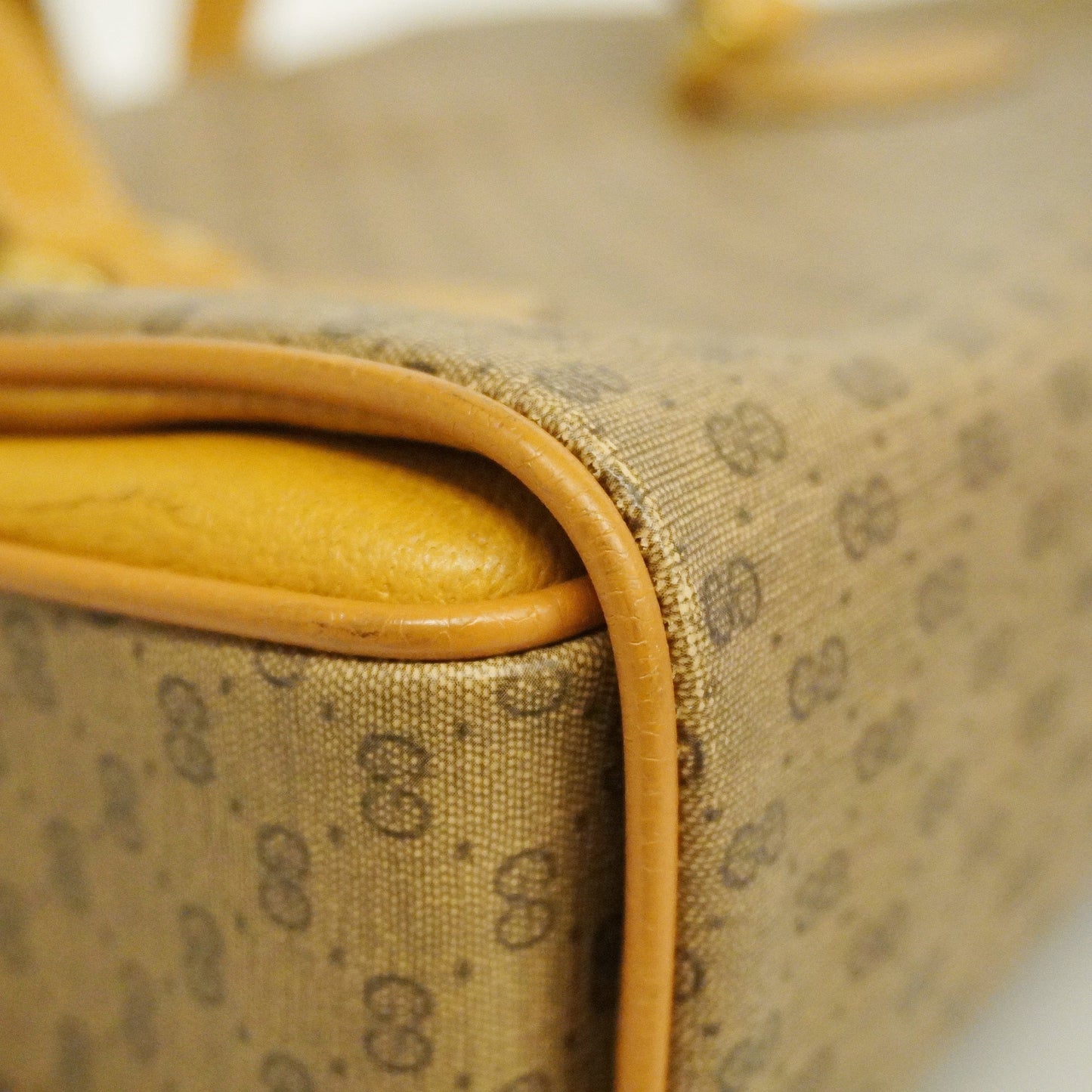 Gucci HandBag Micro GG 116 02 080 Women's Leather HandBag Beige