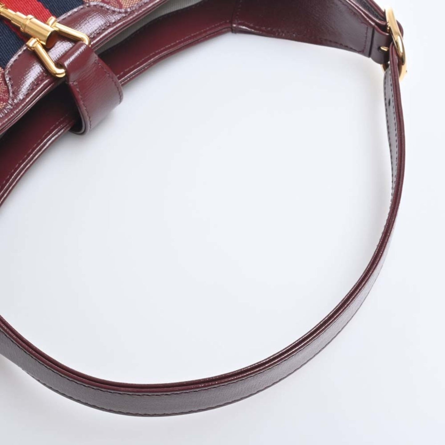 GUCCI GG Canvas Jackie 1961 Small 2WAY Shoulder Bag 636706 Bordeaux Ladies