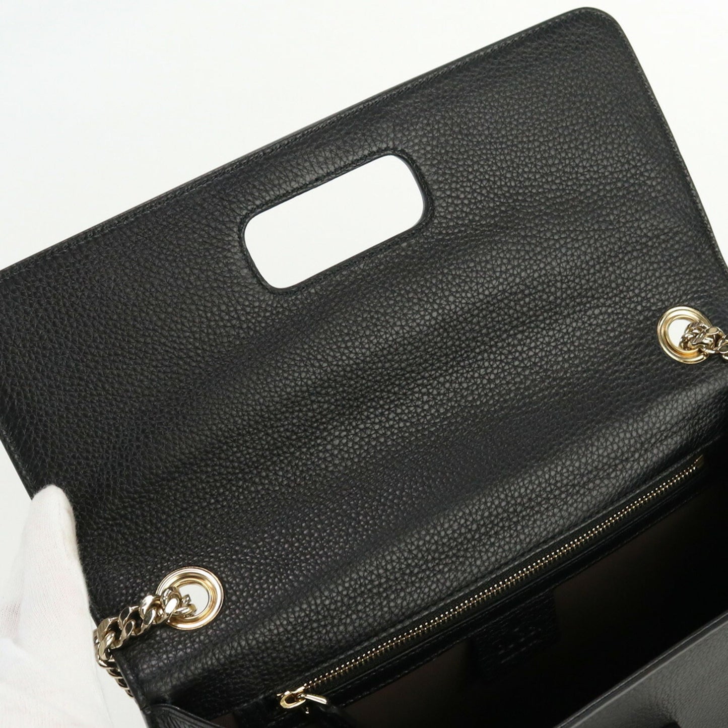 GUCCI Bamboo Chain Shoulder 387611 Bag Leather Women's