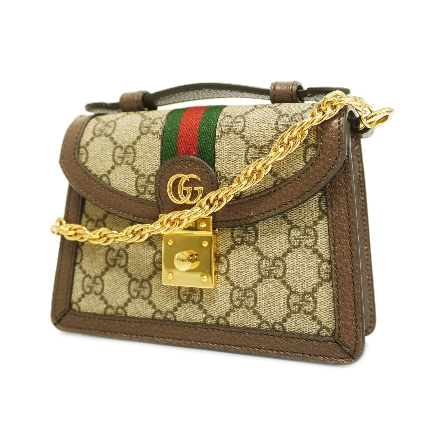 Gucci Sherry Line Shoulder Bag 98 02 004 Women's GG Supreme,Leather