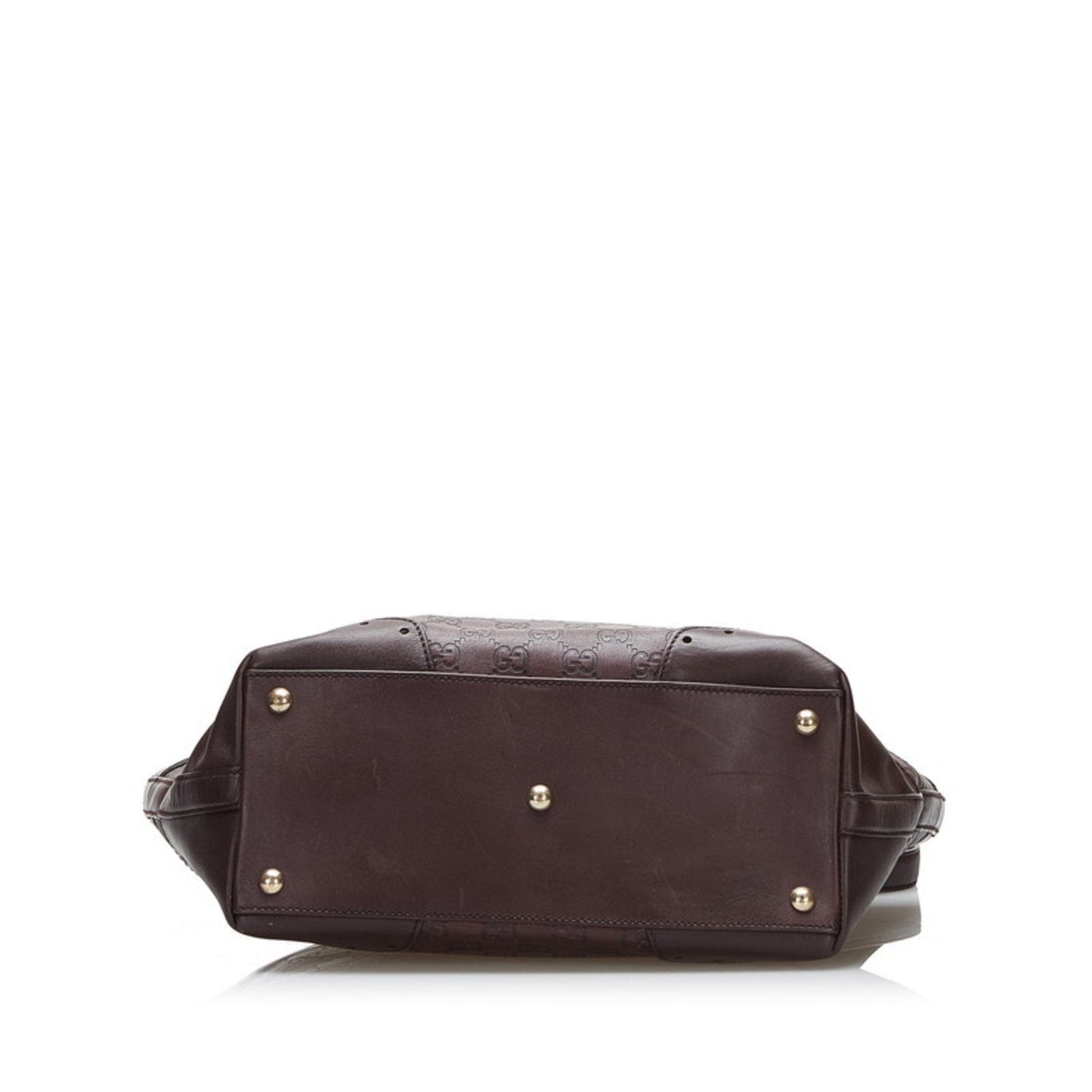 Gucci Shima Handbag Tote Bag 145993 Brown Leather Ladies Gucci