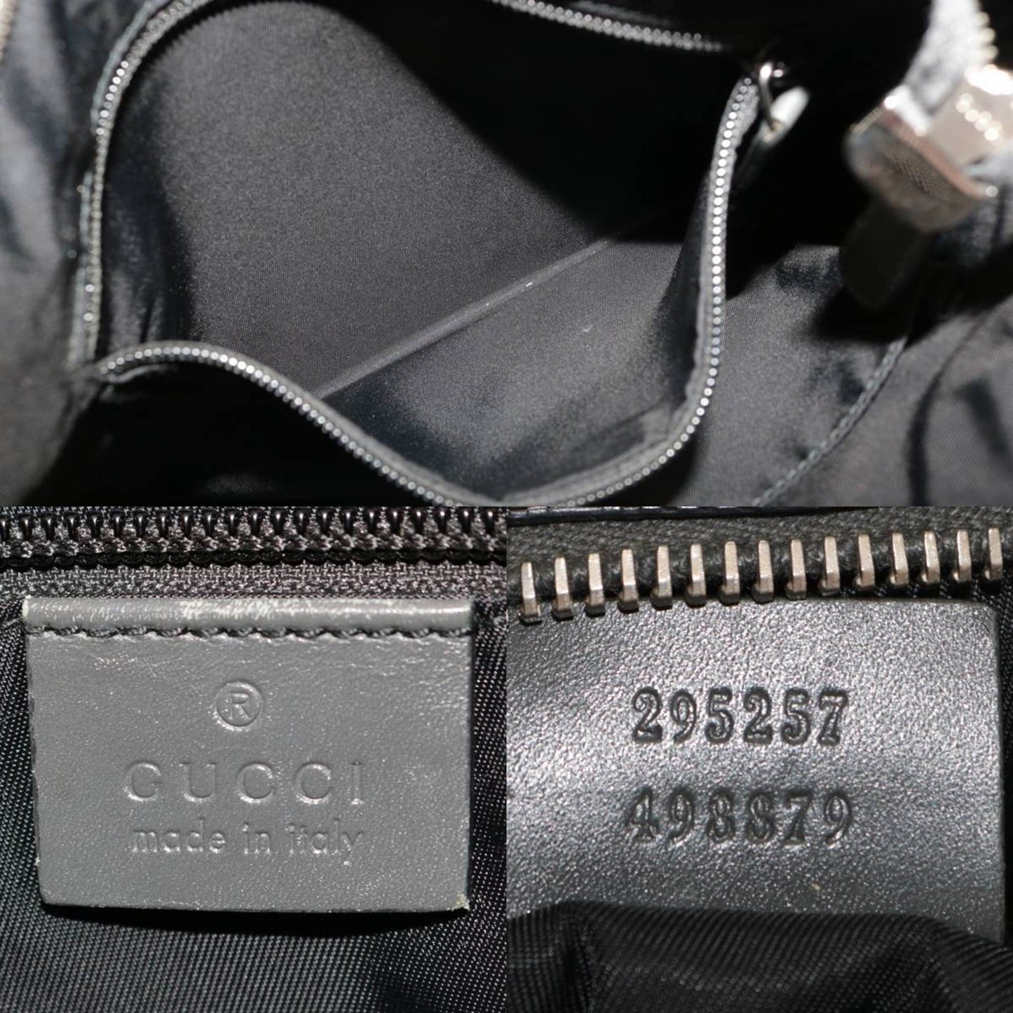 GUCCI / Gucci shoulder bag GG imprime gray 295257