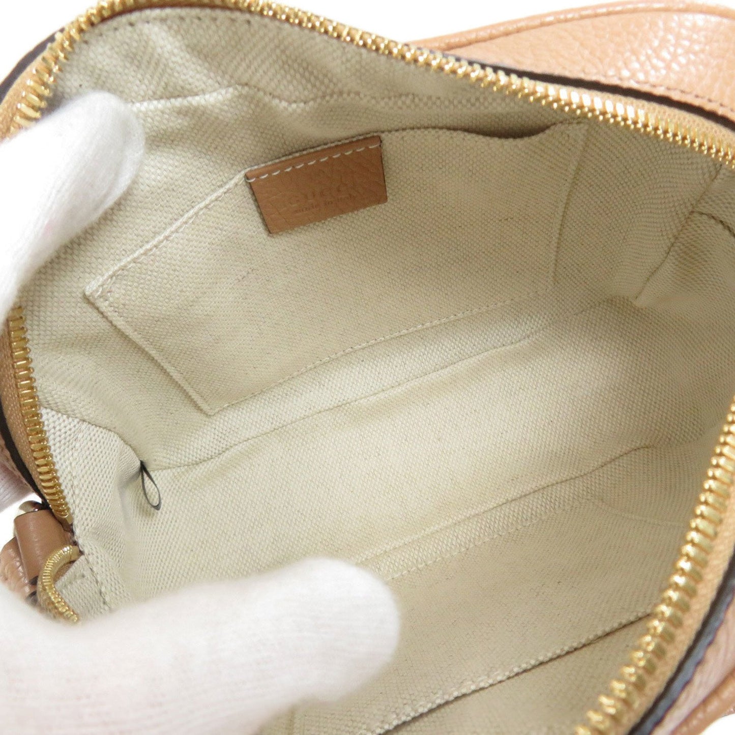Gucci 308364 Soho Interlocking G Shoulder Bag Calf Ladies