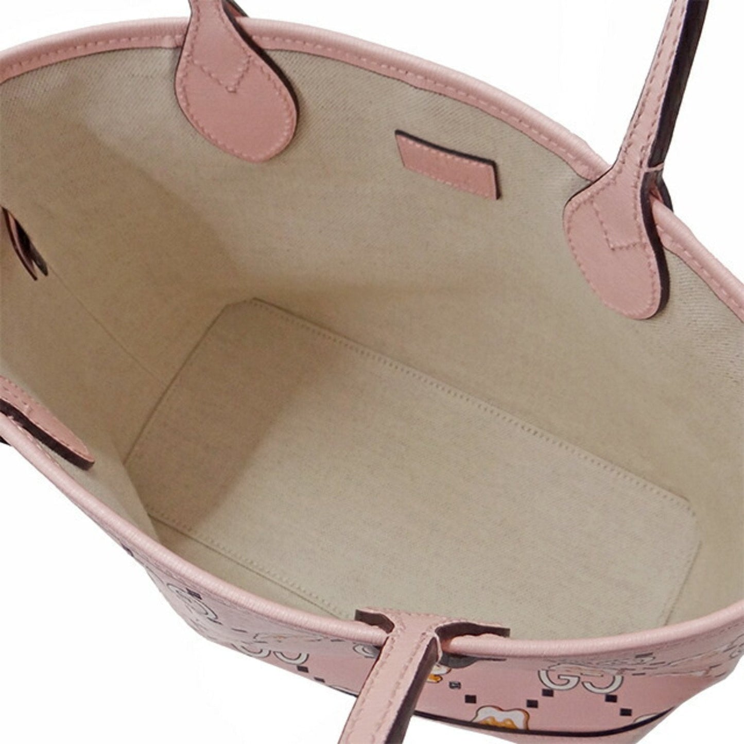GUCCI Bag Women's Tote Leather Pikarar Pink 726762 Animal