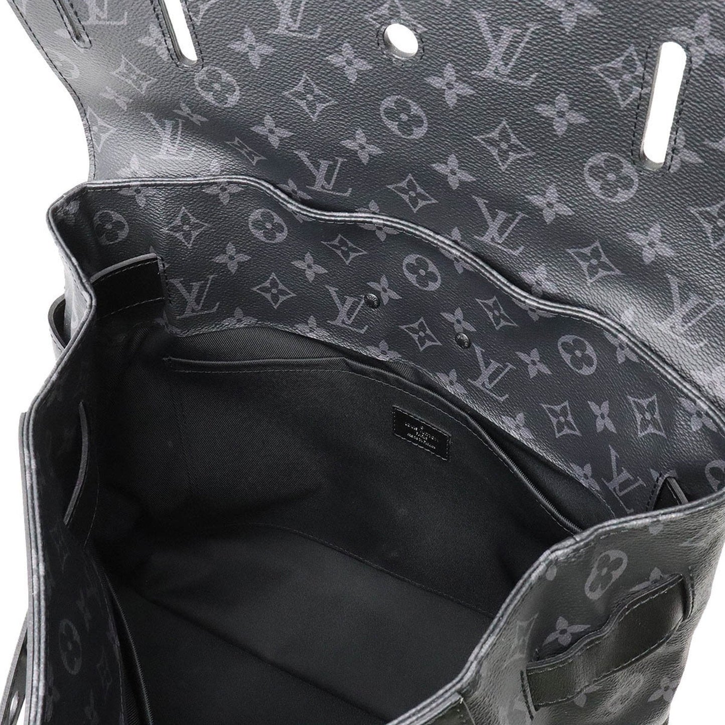 LOUIS VUITTON Monogram Eclipse Steamer PM Handbag Shoulder Bag Leather M44731