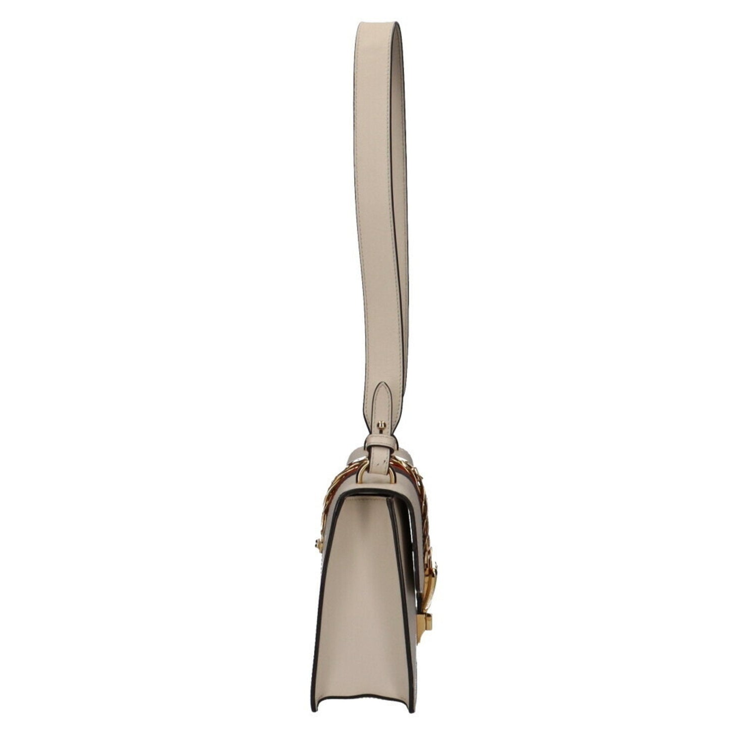 Gucci shoulder bag leather white ladies