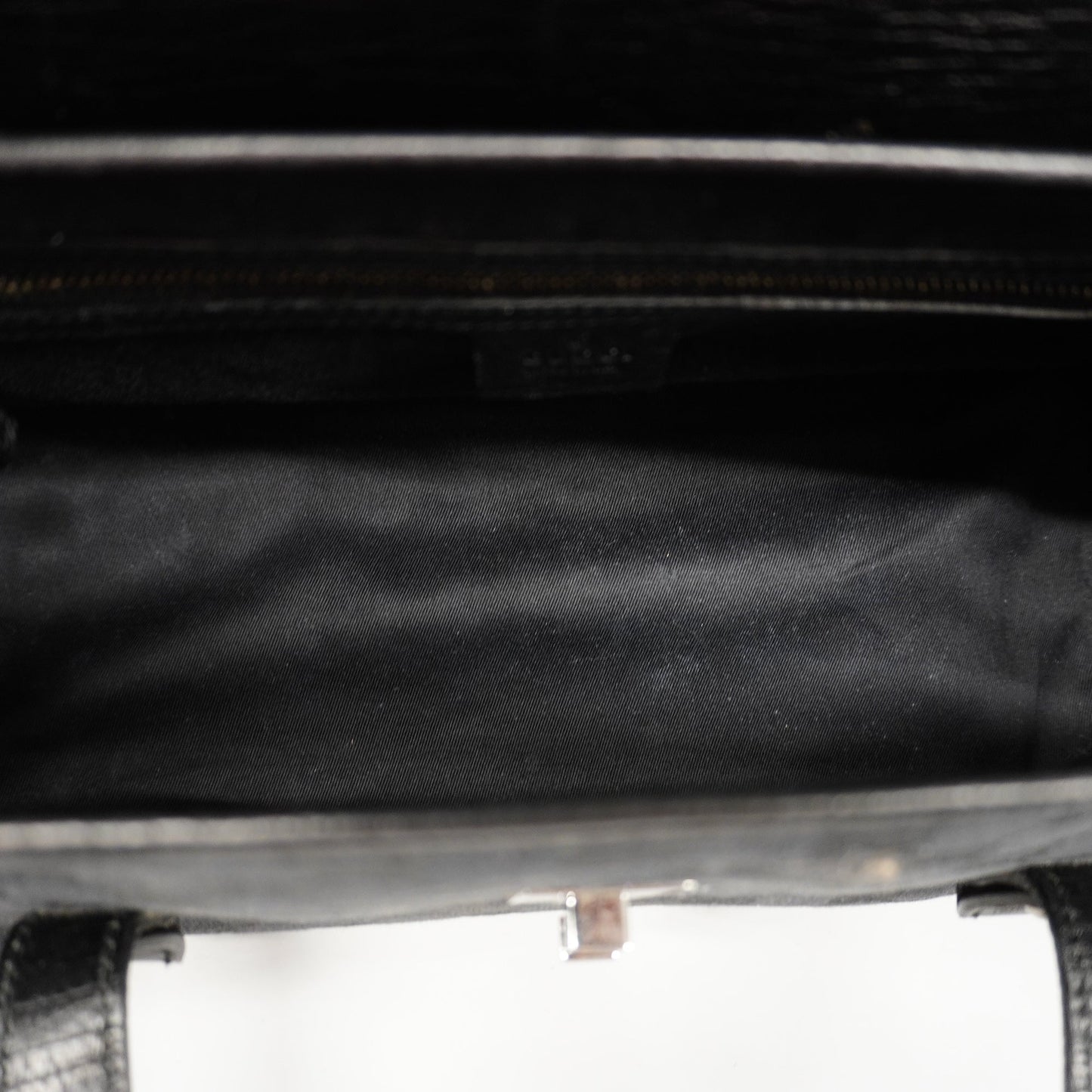 GUCCIAuth Bamboo Handbag 111713 Women's GG Canvas Handbag Black