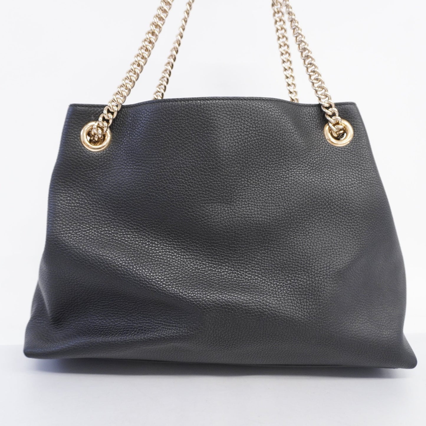 GUCCI Soho Shoulder Bag 536196 Women's Leather Black