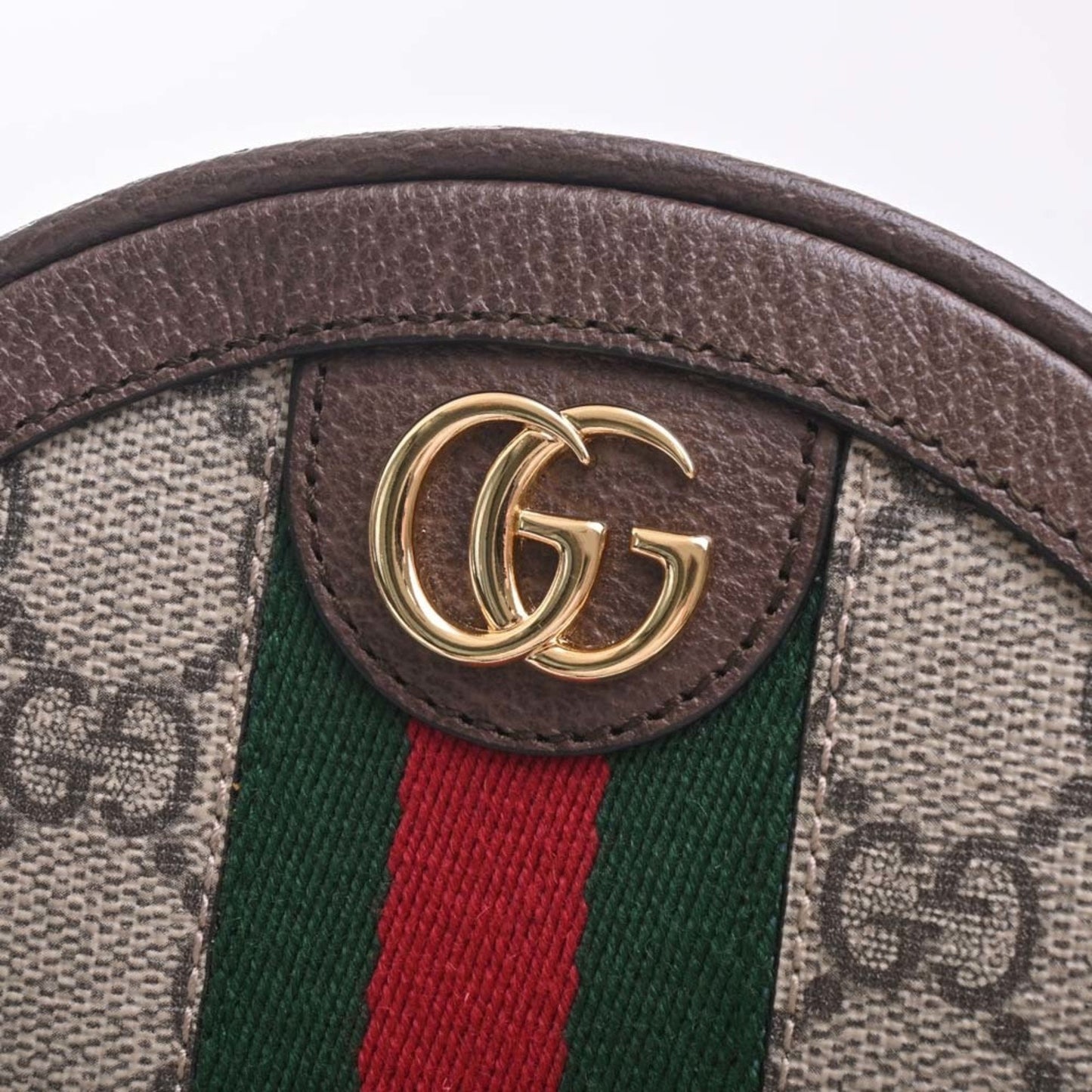 GUCCI Offdia GG Supreme Leather Rucksack Backpack 598661 Beige Brown Women's