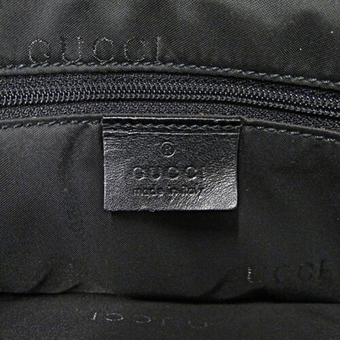 GUCCI Bag Ladies Bamboo Handbag Nylon Black 002 1010
