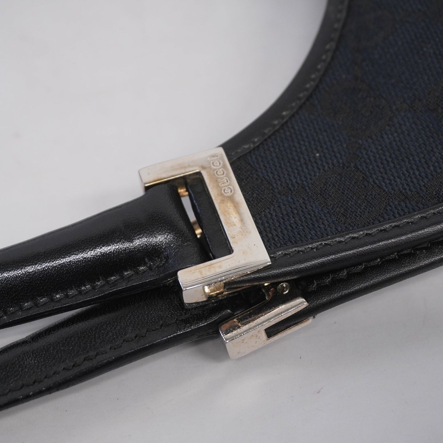 GUCCIAuth Jackie Handbag 002 1067 Women's Leather,GG Canvas Black