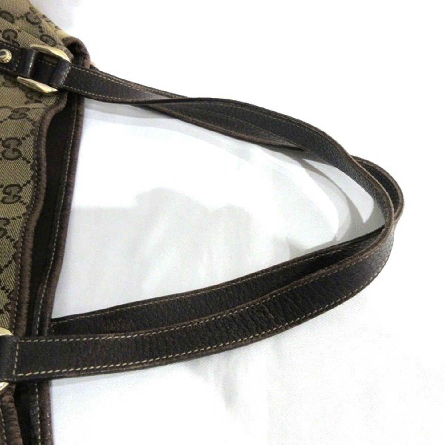 GUCCI GG canvas 130736 brown bag tote ladies