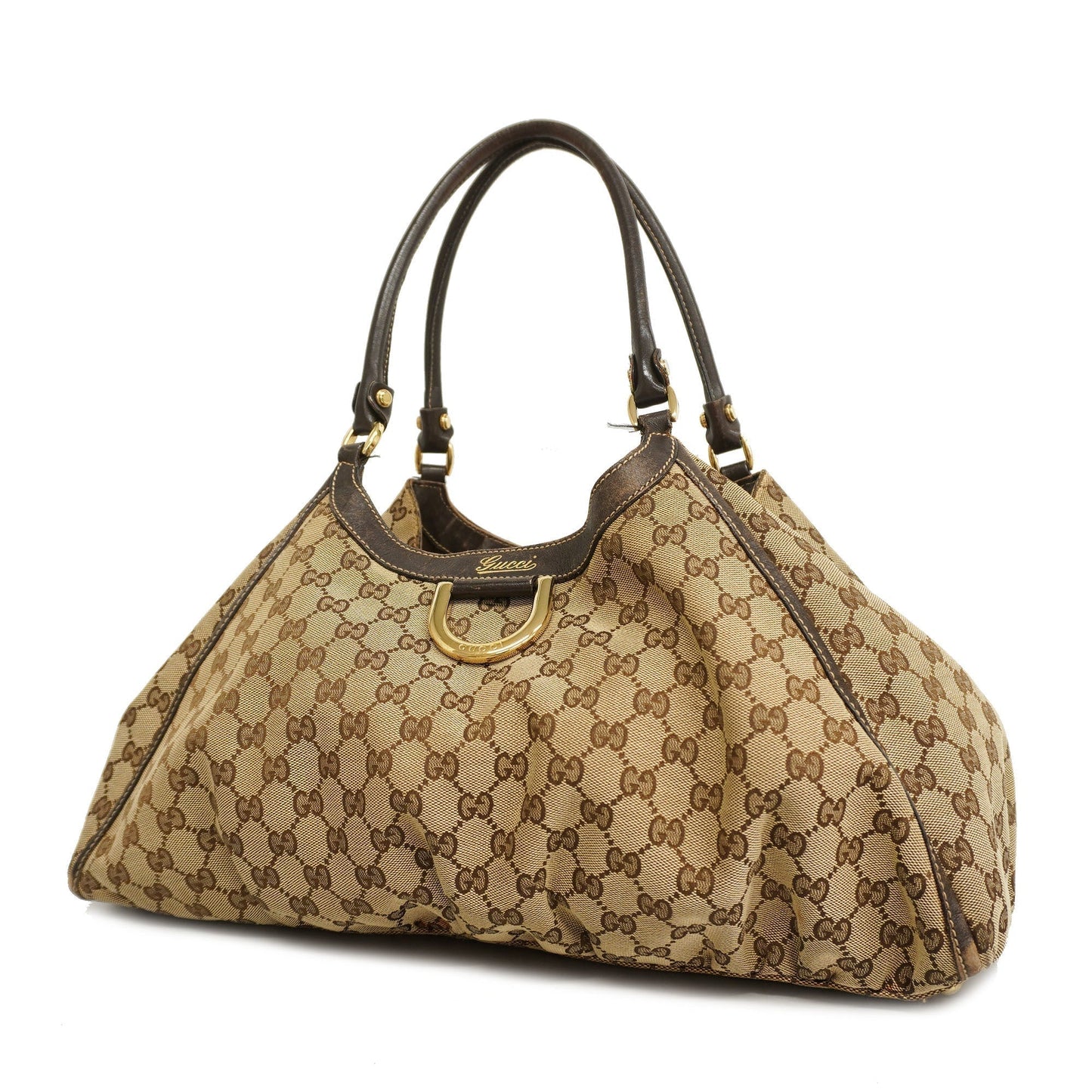 GUCCI GG Canvas Abby 189835 Women's Tote Bag Beige,Brown