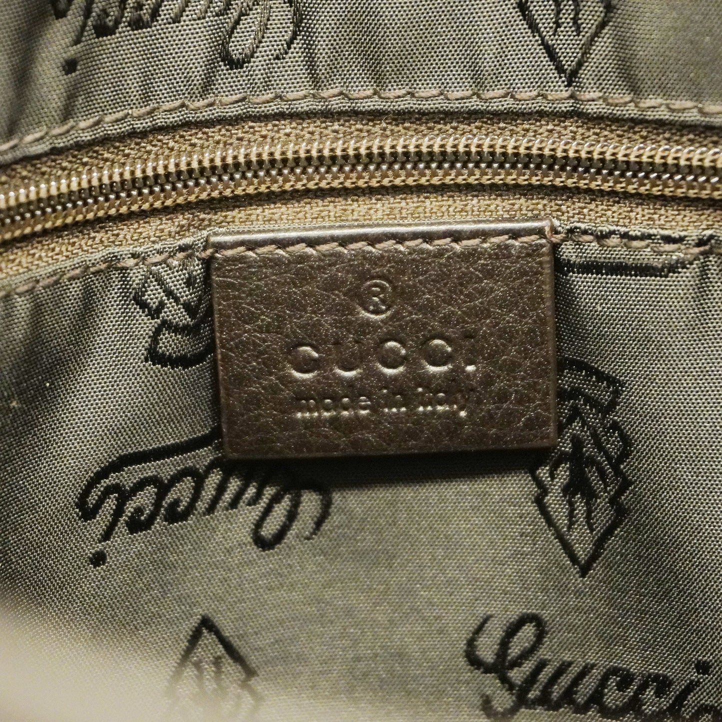 GUCCI Sima 223666 Women's Leather Shoulder Bag Dark Brown