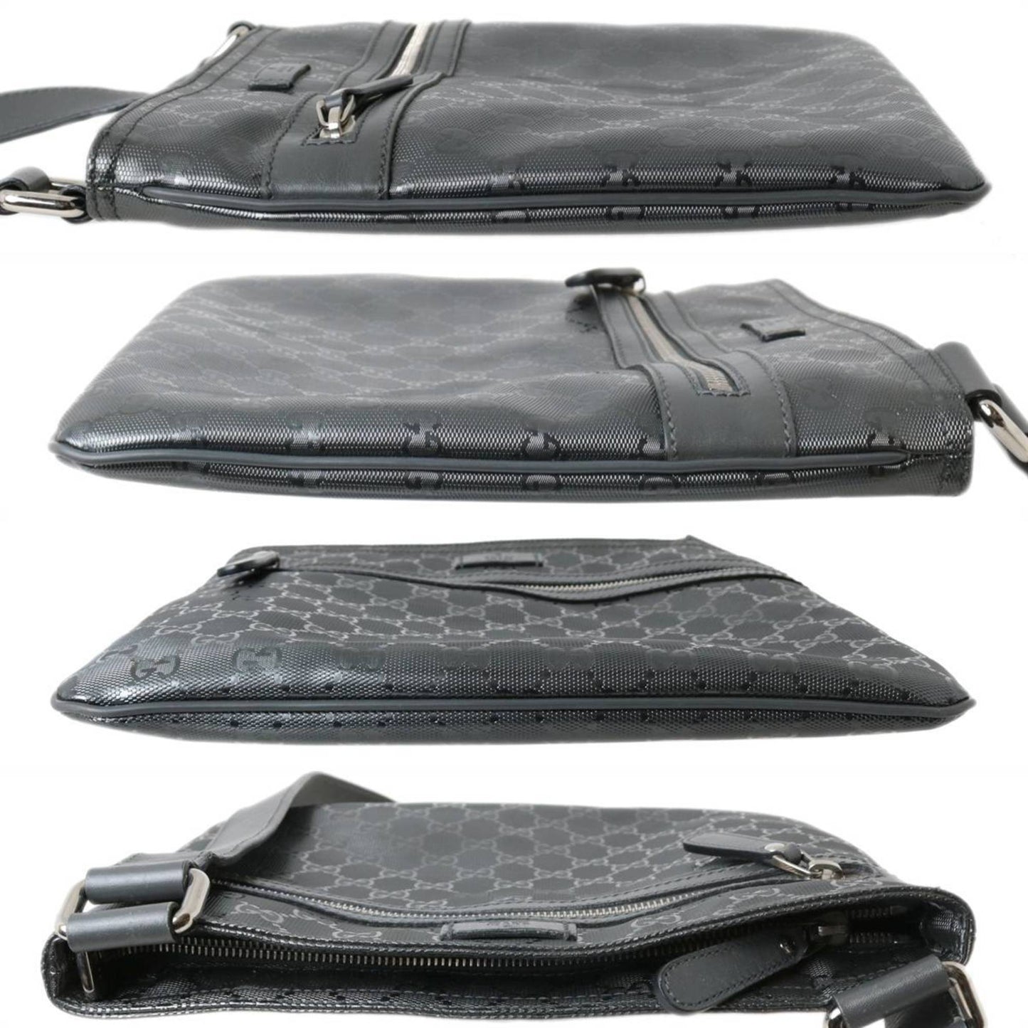 GUCCI / Gucci shoulder bag GG imprime gray 295257