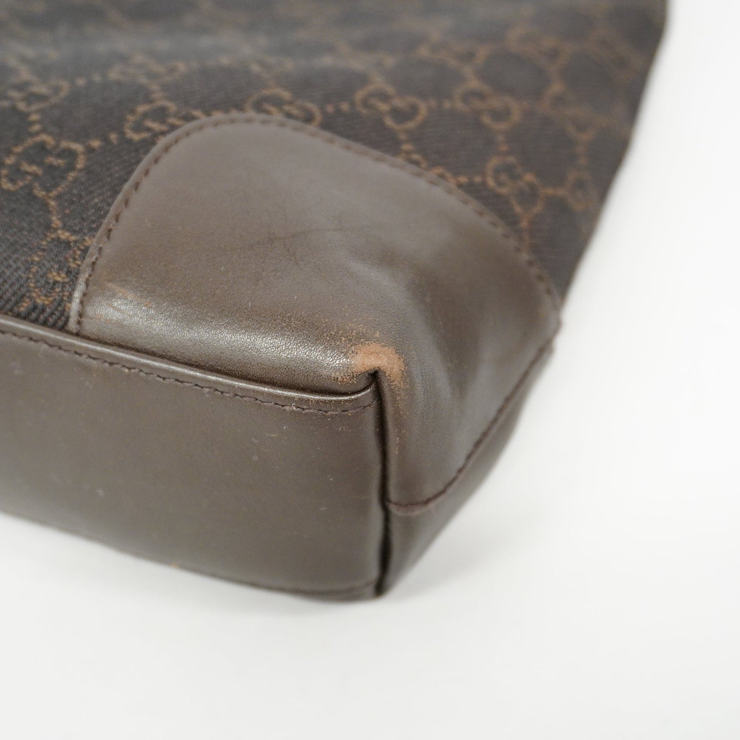 Gucci GG Canvas Shoulder Bag 143745 Women's Shoulder Bag Brown