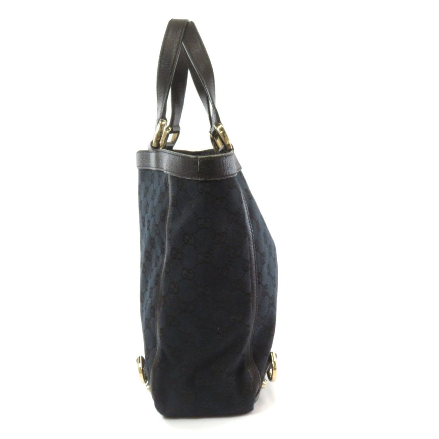Gucci 130739 GG Tote Bag Canvas Leather Ladies