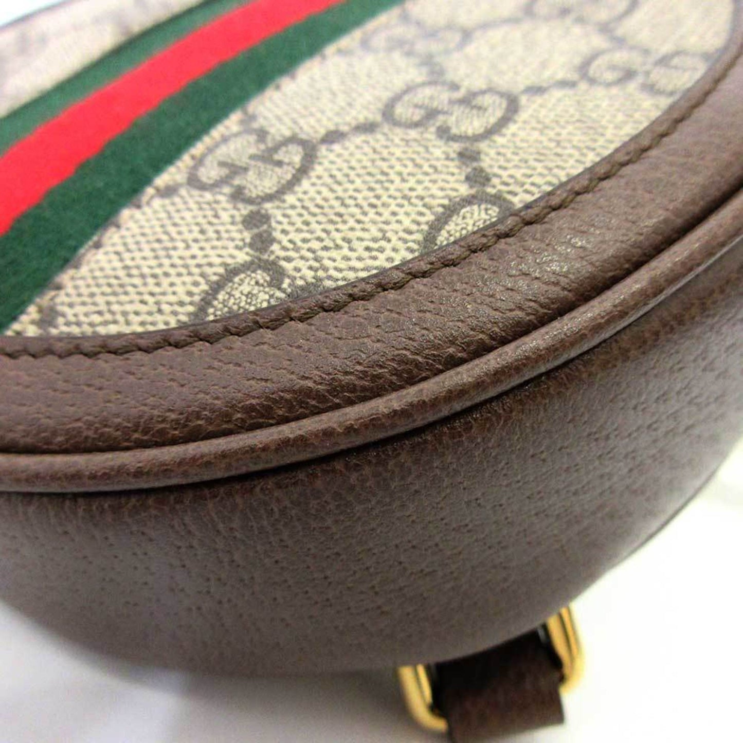 Gucci Bag Offidia Mini Rucksack Backpack Brown Sherry Line Ladies GG Supreme