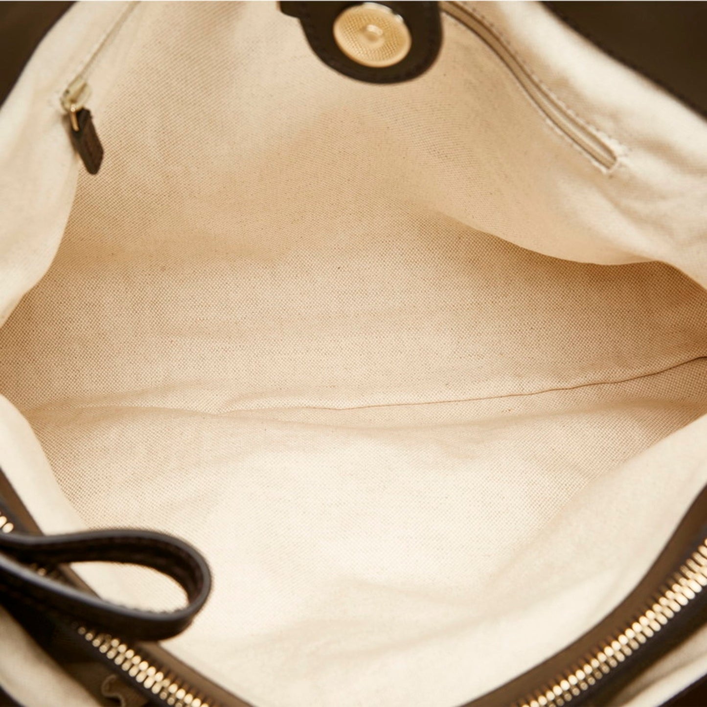 Gucci GG Canvas Suki Tote Bag Shoulder 296835 Beige Brown Leather Ladies Gucci