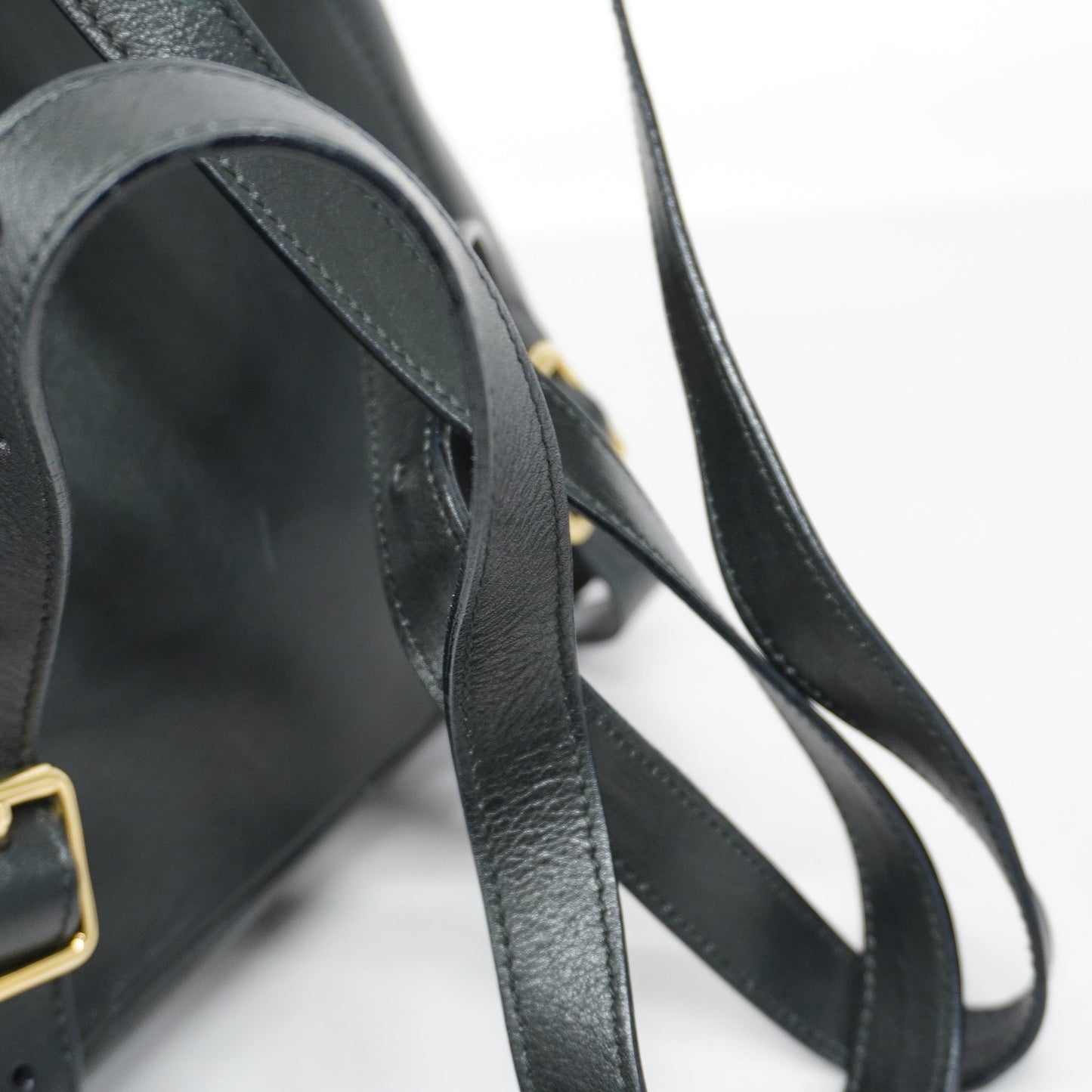 GUCCI Bamboo Rucksack 003 2058 0030 Women's Leather Backpack Black