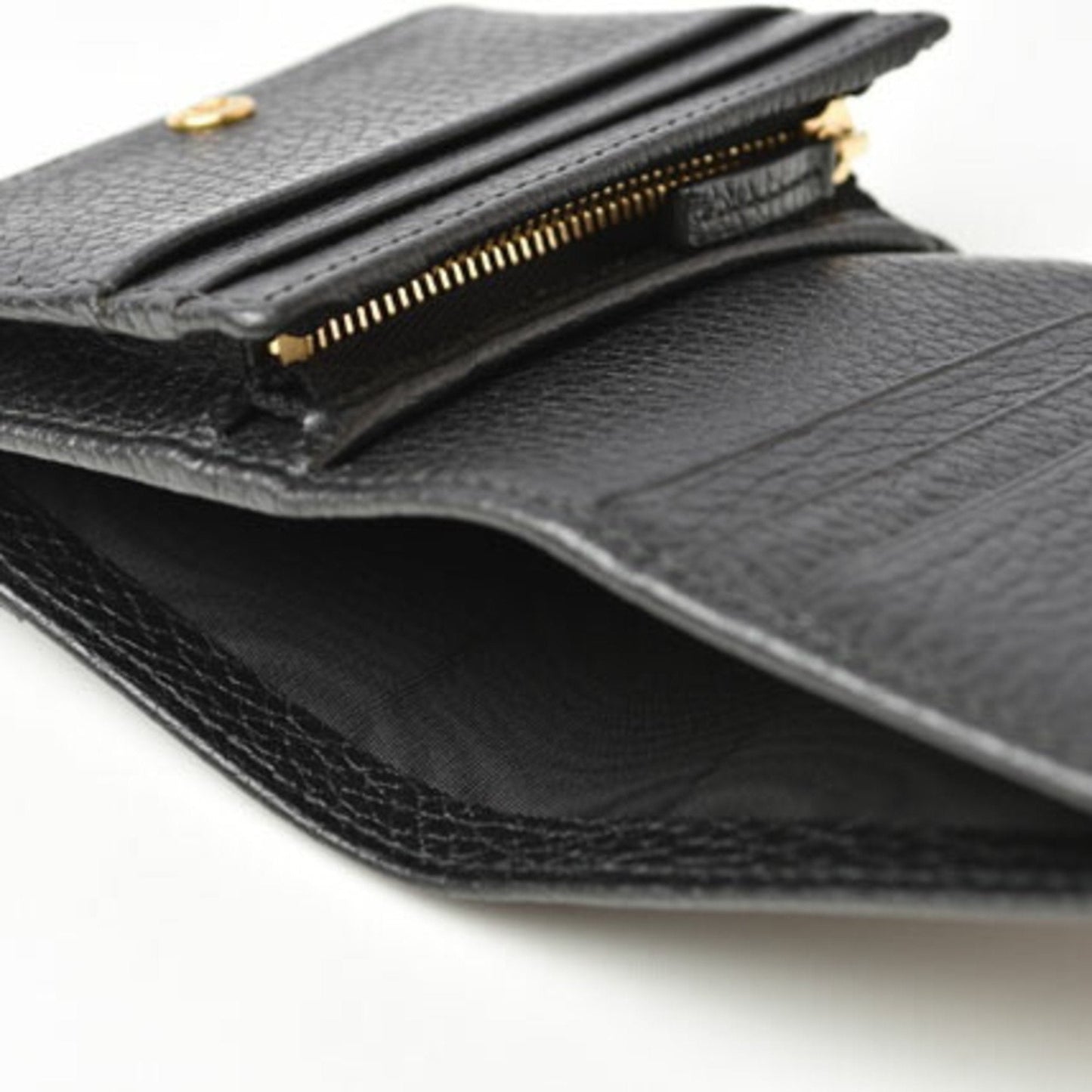 GUCCI Wallet Folding 456126 PETITE MARMONT Petit Marmont Black
