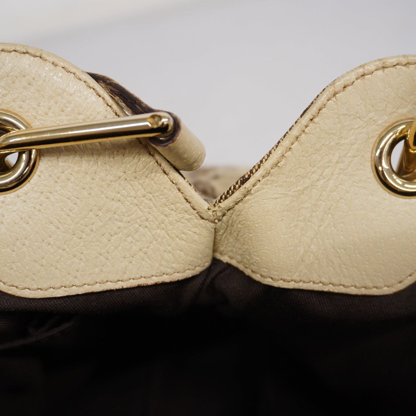 Gucci GG Canvas HandBag 121023 Women's HandBag Beige,Ivory