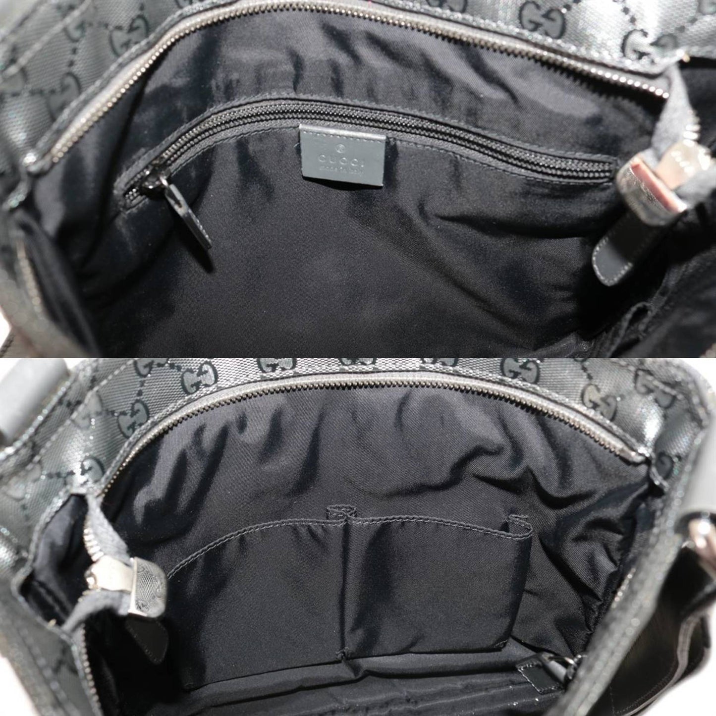 GUCCI / Gucci shoulder bag GG imprime gray 295257