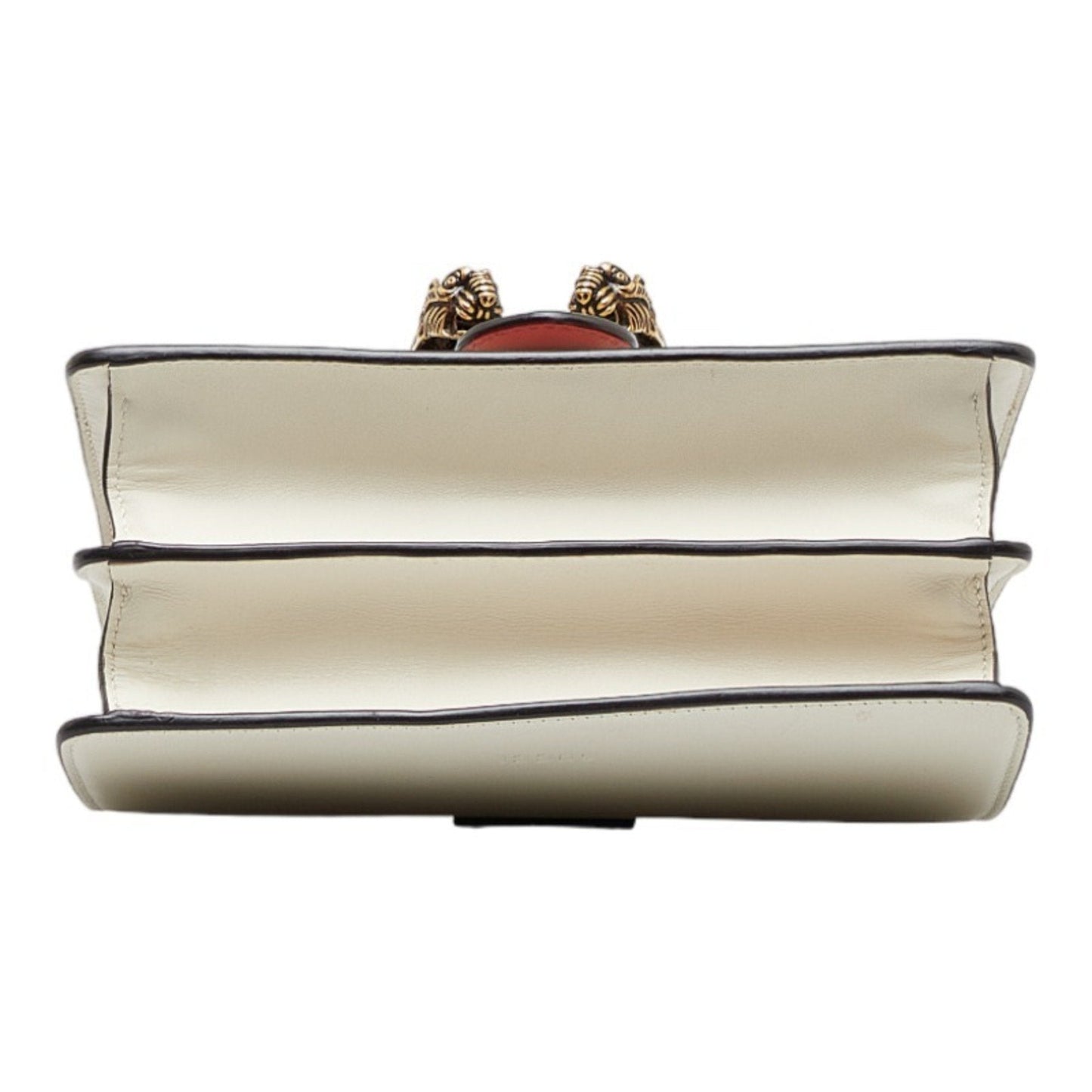 GUCCI Bamboo Duonissos Handbag Shoulder Bag White Multicolor Leather Women's