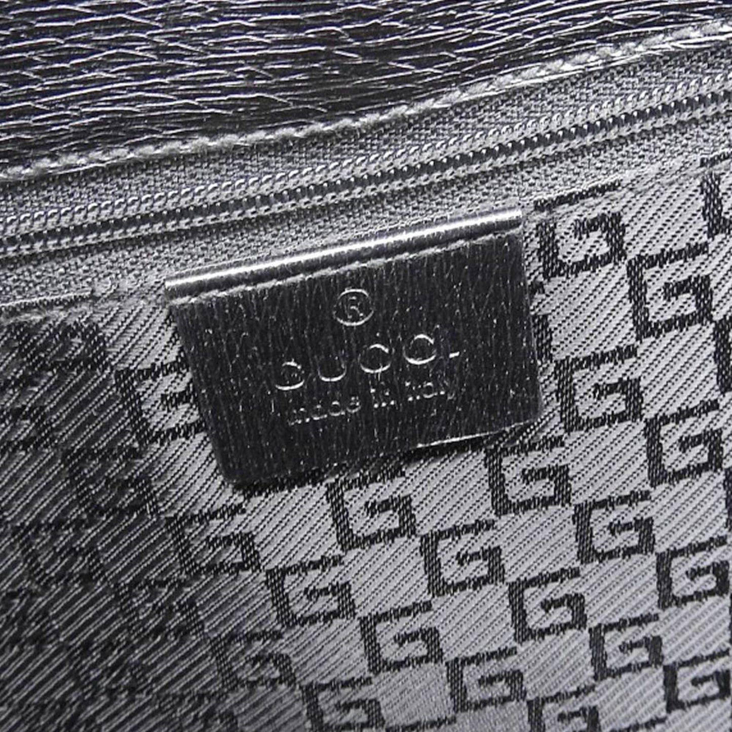 Gucci G logo handbag tote bag black 002 1109 001998