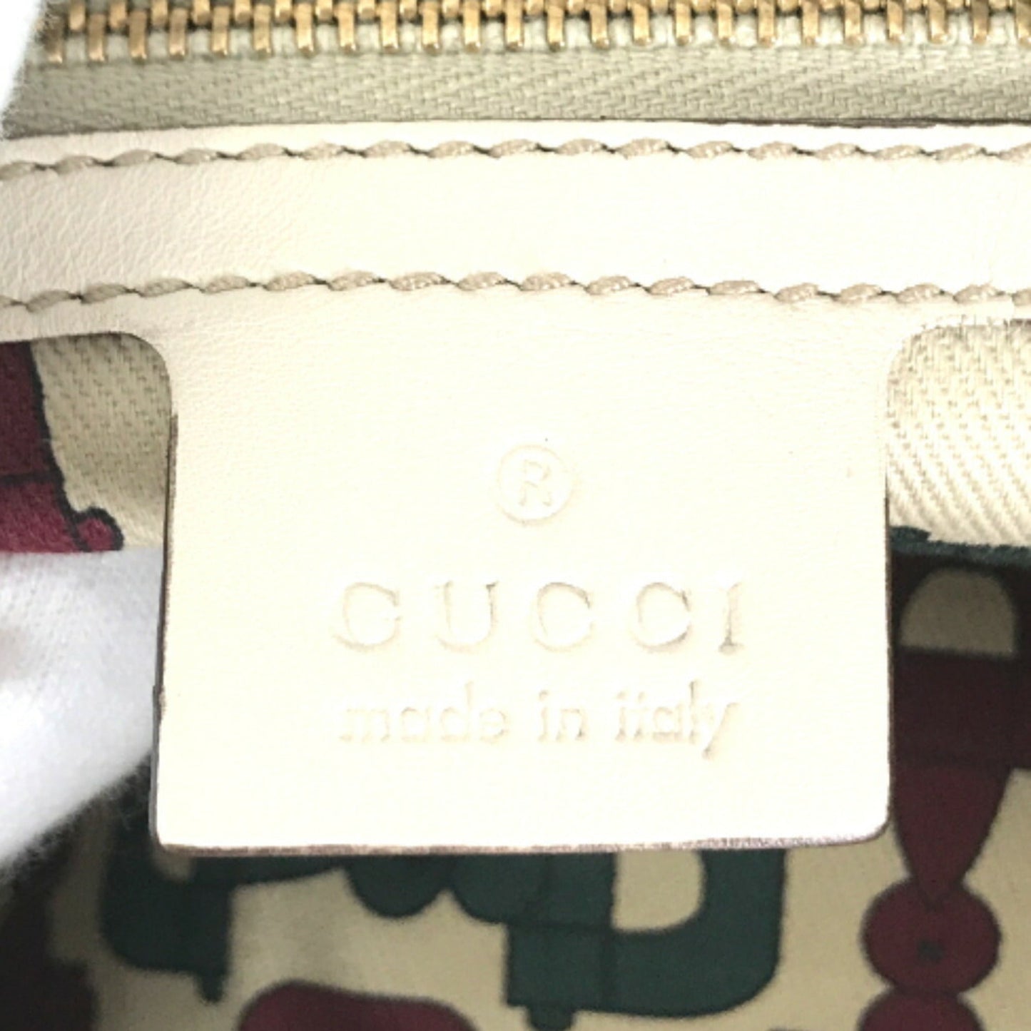GUCCI Handbag Shima Bamboo 2way Shoulder 169976 Leather Cream Ladies