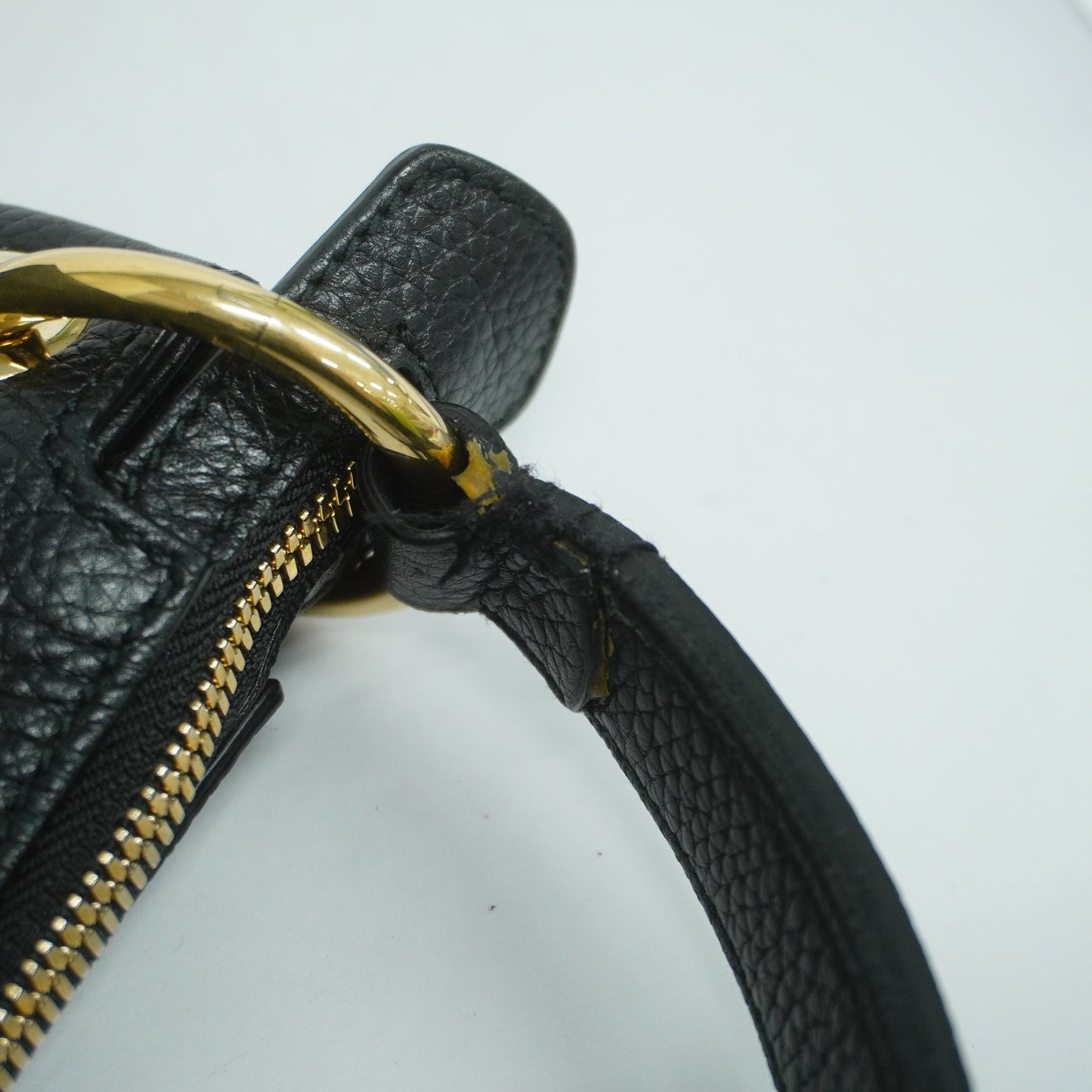 GUCCIAuth Soho Shoulder Bag 536194 Women's Leather Shoulder Bag Black