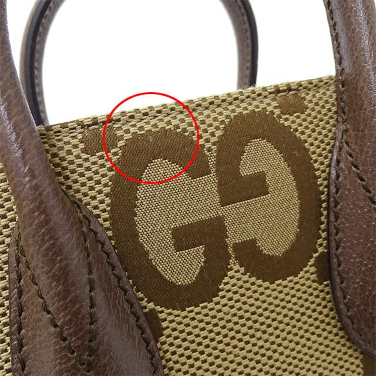 Gucci Bag Women's Jumbo GG HandBag Shoulder 2way Canvas Tote Brown 699406