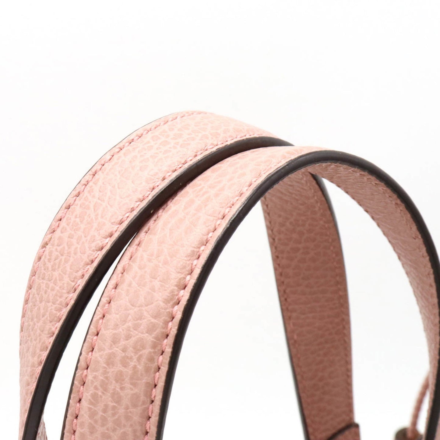 GUCCI Bamboo Tote Bag Handbag Shoulder Leather Pink 449642